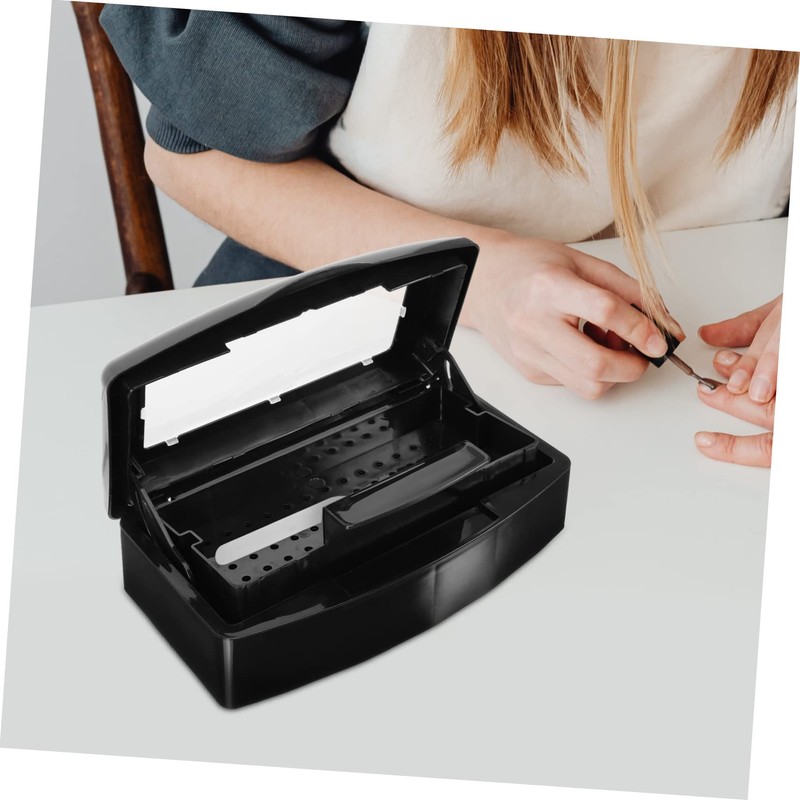 Gatuida Nail Art Tool Tray Box for Tweezers and Manicure