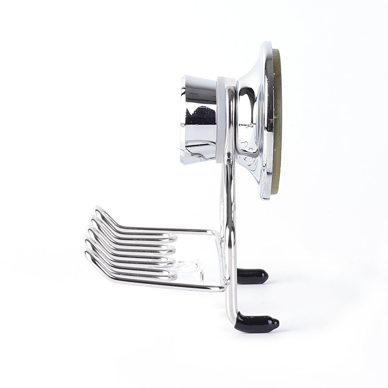 Double Vacuum Suction Holder, Durable Bathroom Organizer, Holds Toothbrush, Razor,