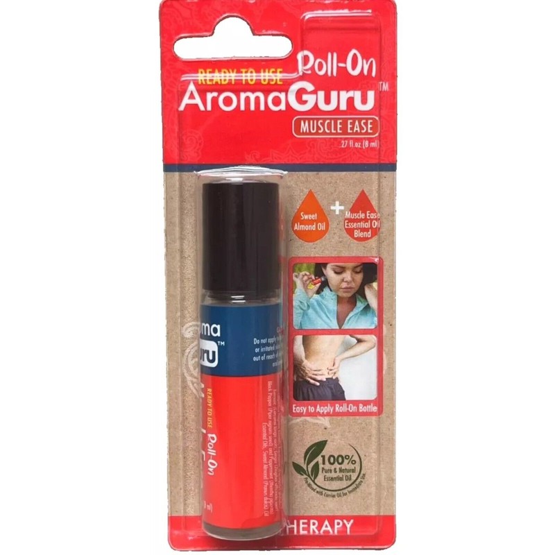 3 Aroma Guru Muscle Ease Roll on 100 Pure Essential