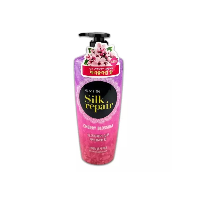 린스 엘라스틴 실크리페어 체리블라썸 샴푸 -O 550ml Rinse Elastin Silk