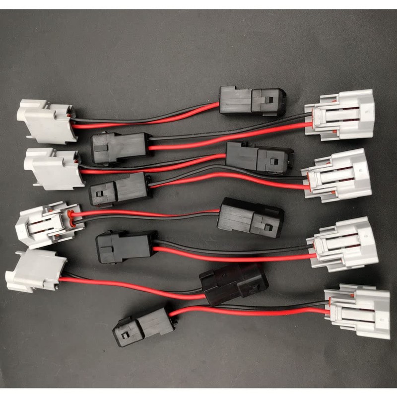 8 adaptadores PnP para inyector de combustible, cableado para denso