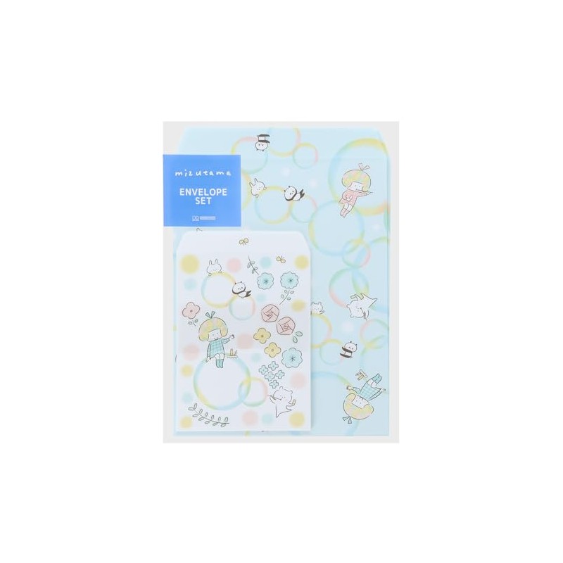 Sunstar Stationery S8907064 Mizutama Envelope, Bubble Pattern