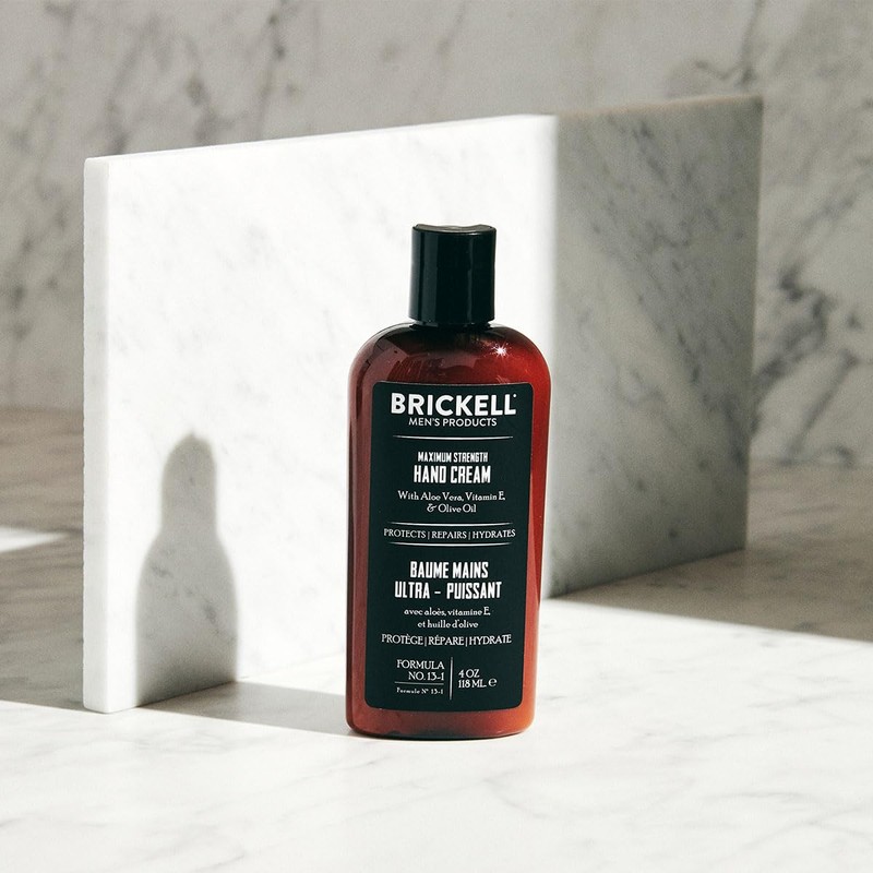 Brickell Men's Products Maximum Strength Hand Lotion Natural & Organic