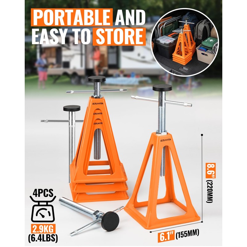 4-Pack 6600LBS RV Stabilizer Jacks Set