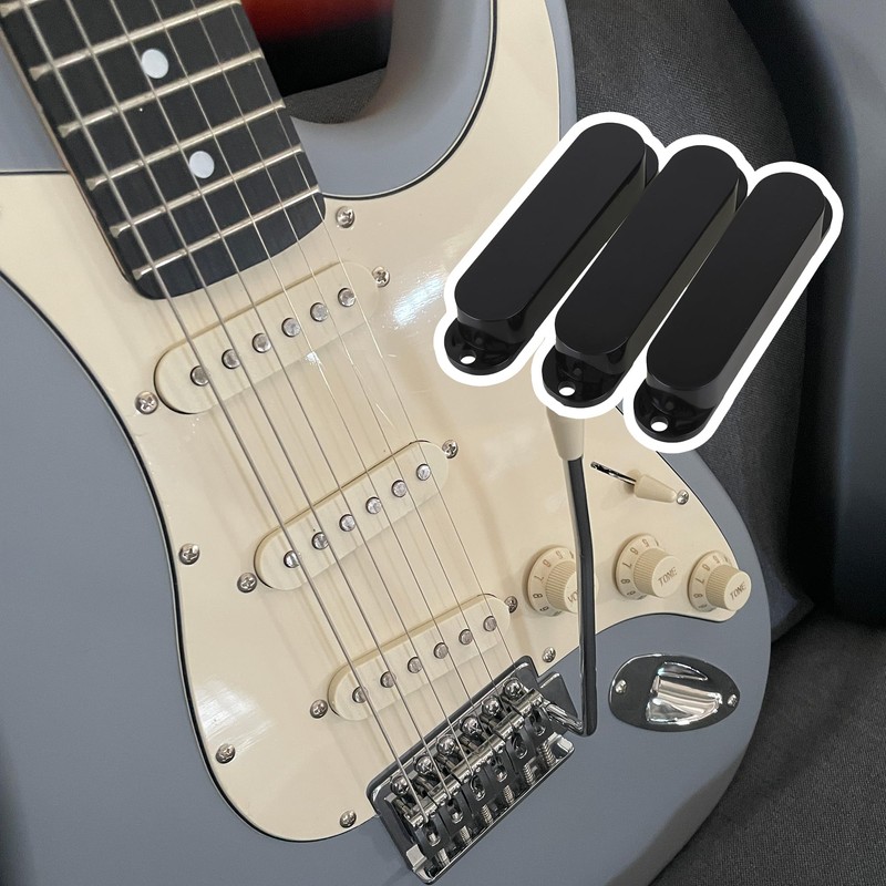 Yibuy 3pcs Plastic Single Coil Pickup Cover for Electric Guitar