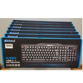 Inland ik100 Wired USB Keyboard Micro Center NEW.