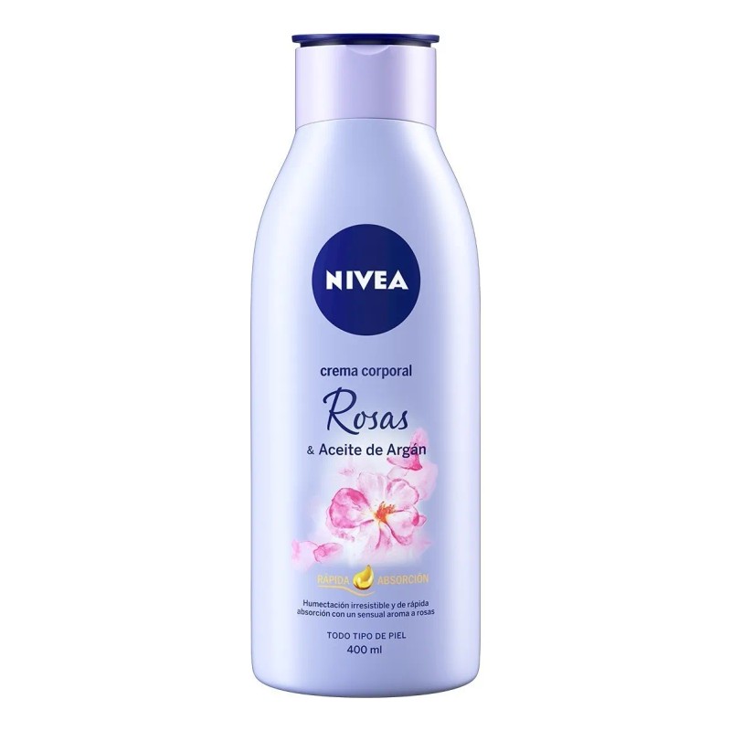 Crema Corporal Humectante Nivea Senses Rosas Árgan 400