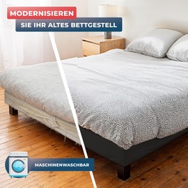 Protege-Sommier-Noir 90 x 190 x 20 cm