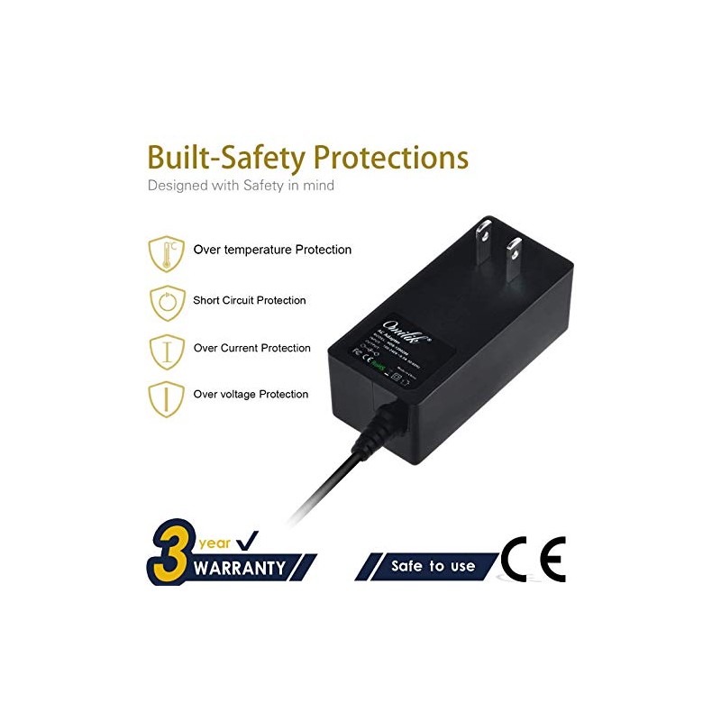 Omilik 6FT 12V Wall AC-DC Charger Adapter for Razor Electric