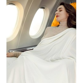 VENVSBEE VENVSBEE Shawl Wraps for Women, Travel Scarf Soft Blanket Wrap Pashmina Travel Accessory for Airplane-Gift Box Included