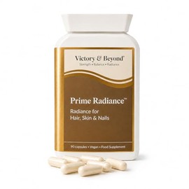 Victory & Beyond Prime Radiance – Hair Skin & Nails Supplement for Women – Vegan Collagen Formation Complex with Biotin, Hyaluronic Acid, Zinc & Vitamin C – 90 Capsules Made in the UK