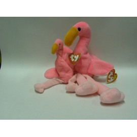 Pinky Beanie Baby and Teeny Beanie Baby