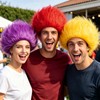 Short Red Wig Men Spiky Headband Light Red Cosplay Wigs