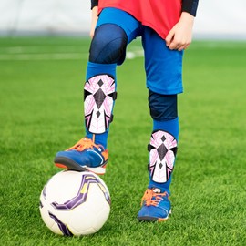 Shin Guards Soccer Kids Boys Girls, Shin Guard Protection Gear for 2-10 Years Old, Football Shin Pads with Adjustable Straps