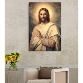 Canvas Print Wall Art - Painting of Jesus Christ by Heinrich Hofmann - 16x24 inches