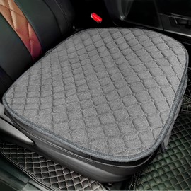 surpassme Comfortable Car Seat Covers Universal Front Seat Coves for Car Accessories with Storage Pockets, Padded Car Interior Covers for Automotive, SUV, Truck, and Van(Grey)
