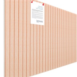 Honoson 12 Pack 47" x 35" Large Cork Board Alternative Felt Bulletin Board Wall Tiles with Safe Square Adhesive Large Roll Cork Tiles for Walls Organize Home Office Classroom Pin Panels(Light Pink)