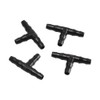 VOANZO 100pcs 6.35mm Barbed Hook Connectors Drip Irrigation Tea Pipe