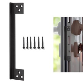 Door Latch Guard Plate,L-Shaped Security Protector for Home, Durable Steel Shield to Block Access to Locks (11 inches)