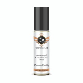 CA Perfume Impression of Champagne Toss for Women Fragrance Oil Floral Fruity Scent Long Lasting Perfumes for Women Travel Size TSA Ready Mini Parfum Body Oil Roll-on 0.33 Fl Oz 10ml