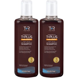 TrueReal Coal Tar Therapeutic Plus Tar Gel Anti-Dandruff Shampoo Extra Strength 1 Coal Tar, 6 Fluid Ounce 2 Pack                                      
