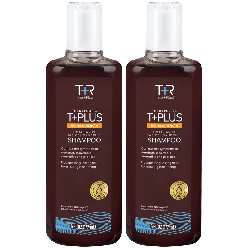 TrueReal Coal Tar Therapeutic Plus Tar Gel Anti-Dandruff Shampoo Extra