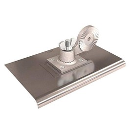 WALK EDGER - SS 10" x 6" - 3/8" RAD W/BASE BRACKET