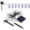 2 Pack Solar String Lights Outdoor Waterproof 50LED 8 Modes