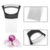 New Onion Slice Holder Stainless Steel Onion Holder for Slicing,