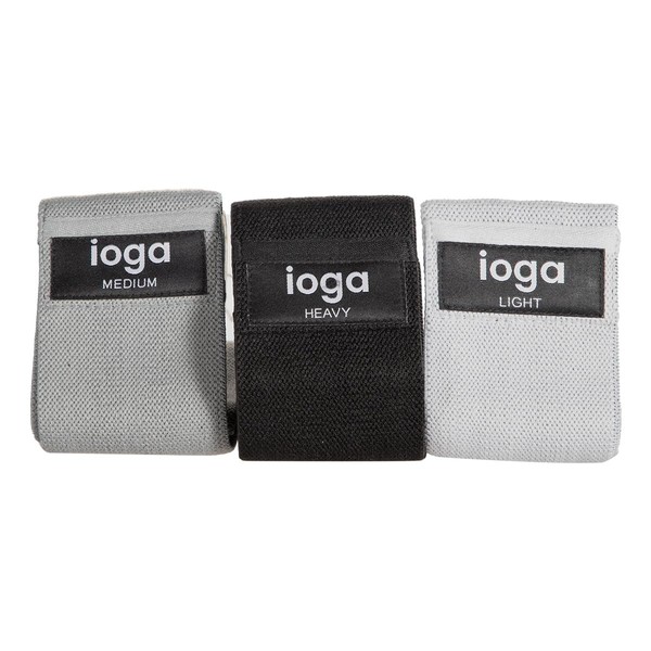 IOGA Bandas de Resistencia Antideslizantes Set de 3 Niveles de