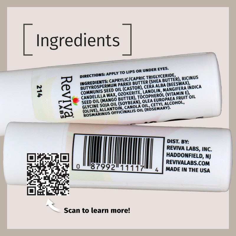Reviva Labs Vitamin E Stick - Hydrating Lip Balm for