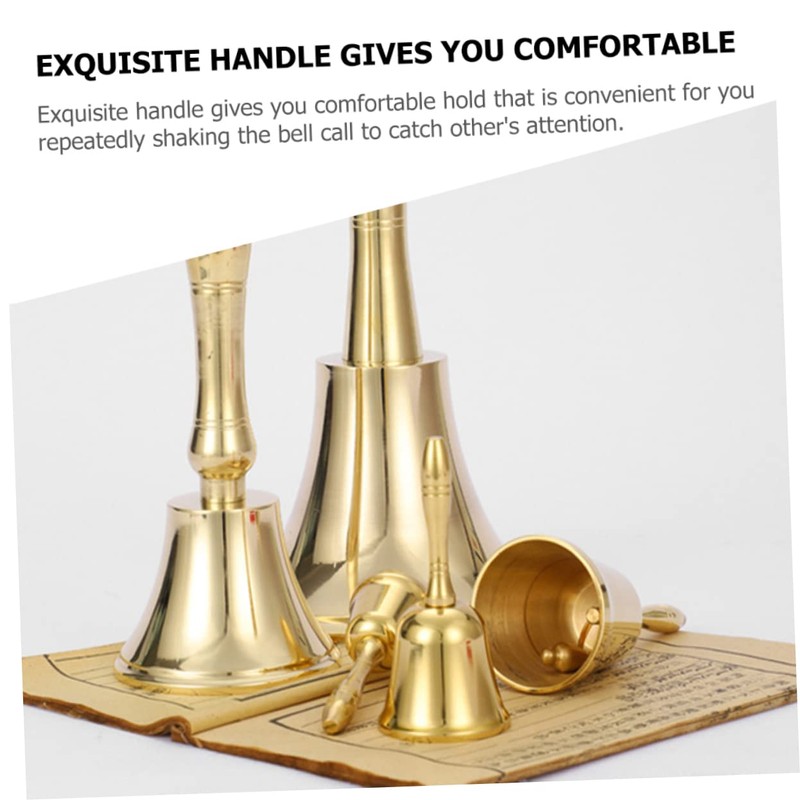 Operitacx Christmas Party Handbell Extra Loud Table Bell for Restaurants