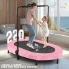 Unbranded Foldable Trampoline, Mini Rebounder Trampoline with Adjustable Handle, Exercise~