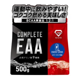 GronG COMPLETE EAA 17.6 oz (500 g) Supplement, Amino Acids, Essential Amino Acids, All 9 Types, Energy Drink Flavor, GronG