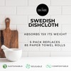 HALL & PERRY Swedish Dish Cloths, Reusable Cellulose Sponge Cloths