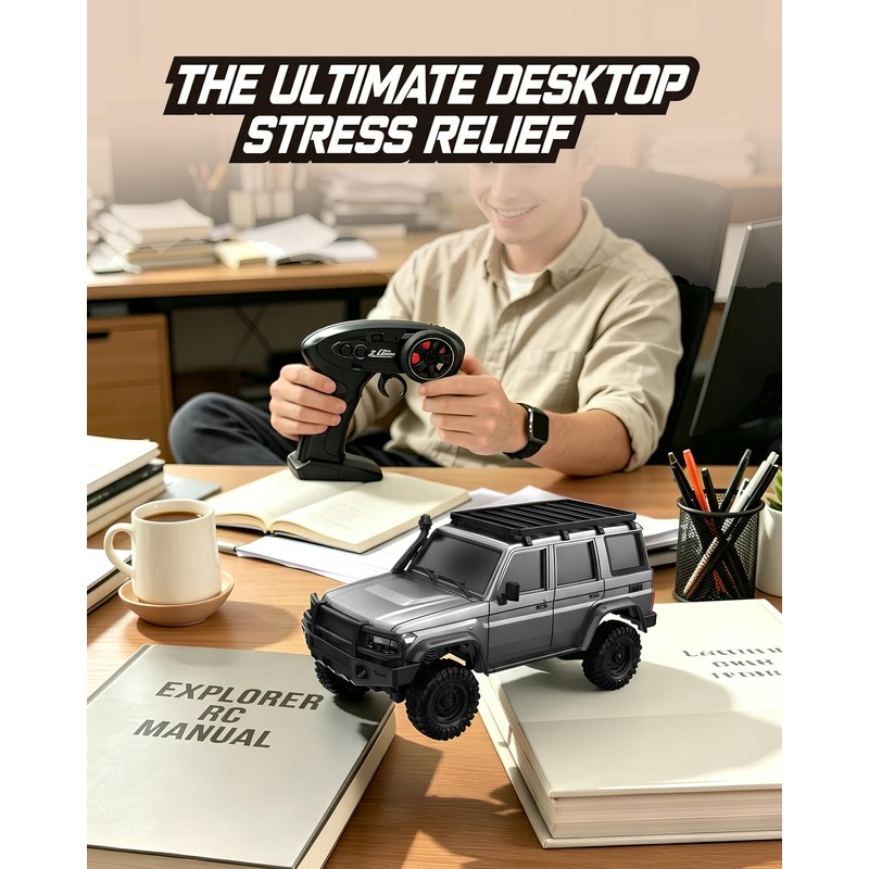 ARRIS 1/43 Desktop RC Crawler 4WD with Full Proportional Control