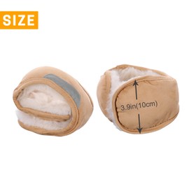 GNEGNI Winter Ear Muff for Men, Poly Fleece Thermal Ear Warmer with Reflective Stripe Ear Covers Unisex for Ladies Men