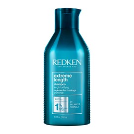 REDKEN- Shampoo Extreme Length  Shampoo anti-quiebre para un cabello ms largo y sano  Fortalece el cabello desde la raz hasta las puntas y reduce el  