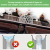 AMSGANK Downpipe Protection Gutter Protection, Set of 6 Gutter Strainers,