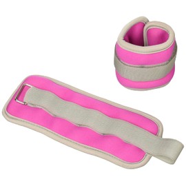 NatuRani NR-2402 Ankle Wrist Weights, 0.4 lbs (0.2 kg), Pack of 2, Pink