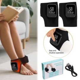 Hailicare Electric Foot Ankle Massager Vibration Infrared Hot Compress Joint Pain Relieve