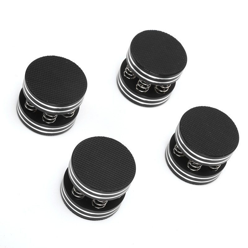 4PCS Spring Speaker Spikes Sound Dampening Feet for HiFi Amplifier/Speaker/Turntable/PlayerBlack
