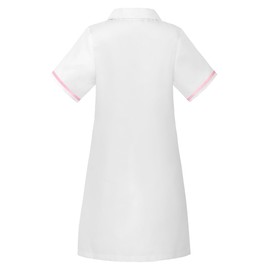 ReliBeauty 100% White Coat for Children, Pretend Doctor, Nurse, Cosplay, Kids, Nurse, Girl, Halloween, Costume, Stethoscope, Hat Set, White