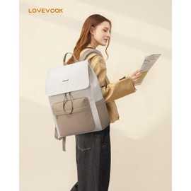 LOVEVOOK Women's Backpack, 17.3 Inch Laptop, School Backpack, Teenager, Waterproof, Girls, Lightweight School Bag, Backpack with Laptop Compartment, Women's Daypacks, Casual Daypacks for University