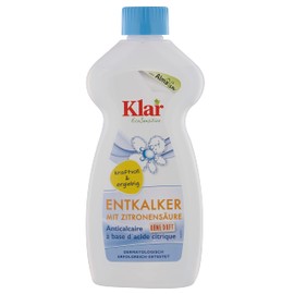 Klar Entkalker mit Zitronensäure 500 ml I Zur Entfernung von Kalk im gesamten Haushalt I Frei von synthetischen Duft- & Farbstoffen I Vegan