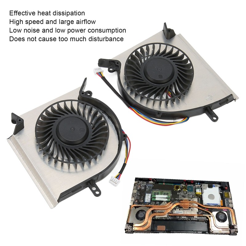 CPU GPU Cooling Fan for MSI GE75 GP75 GL75 Low