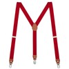 Buyless Fashion Leather End Suspenders for Men - 48" Elastic