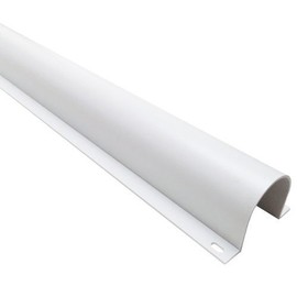 Electriduct 3" Plastic Flanged Wire Guard Cable Raceway - 58 Inch Stick - White