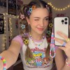 Y2K Star Hair Clips,60 Pcs 1.29 Inch Colorful Snap Barrettes