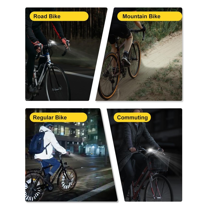 TOWILD CL450 Bike Light,Only 95g Compact Size Front Bike Light